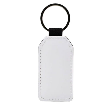 Sublimation Blanks PU Leather Keychain – Round/Rectangle / Heart Shape by INNOSUB USA