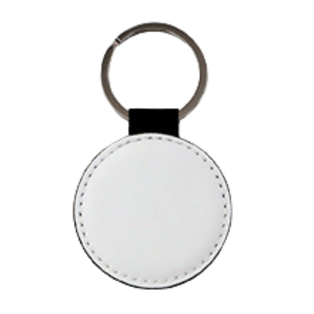 Sublimation Blanks PU Leather Keychain – Round/Rectangle / Heart Shape by INNOSUB USA