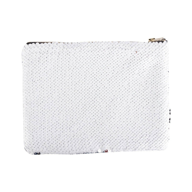 Craft Express 4 Pack Sequin Sublimation Cosmetic Bags – Sublimation-Ready Blanks