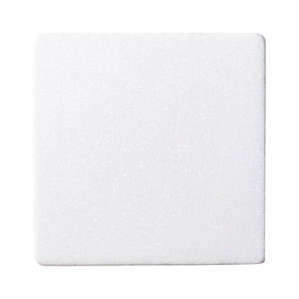 Craft Express 4 Pack Square Marble Sublimation Coasters – 4"x4" White Stone Blanks