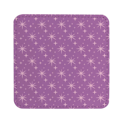 Craft Express 4 Pack Square Vegan Leather Sublimation Coasters – 4" x 4" White