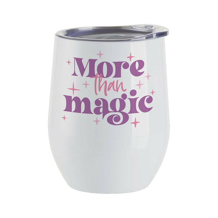 Craft Express 6 Pack Stainless Steel Sublimation Wine Tumblers – 12oz with Lids