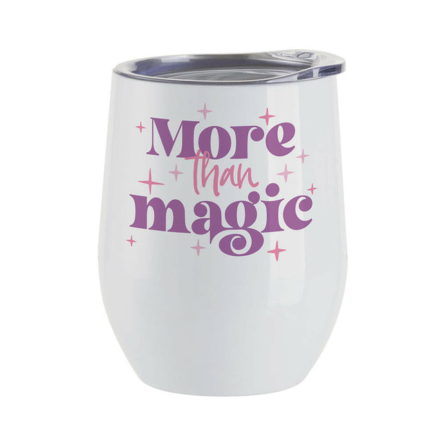 Craft Express 6 Pack Stainless Steel Sublimation Wine Tumblers – 12oz with Lids