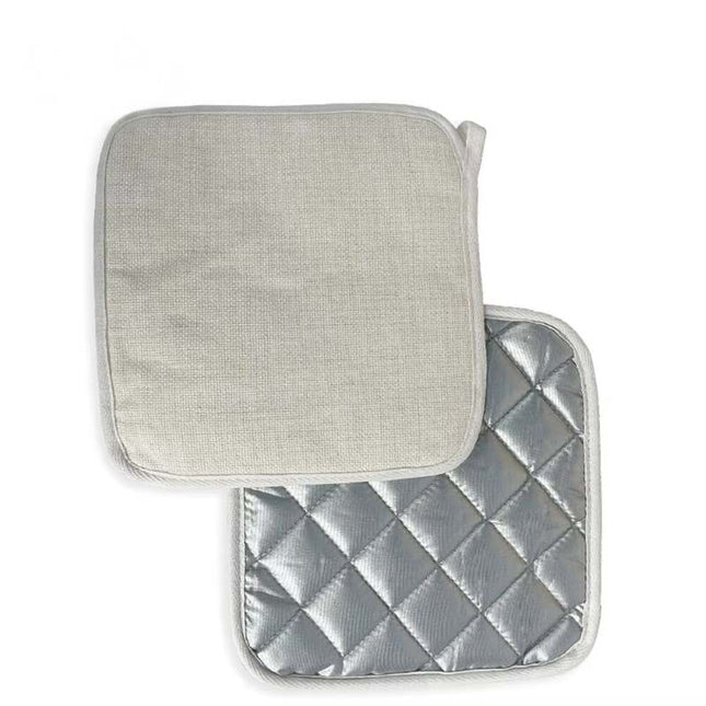 Sublimation Blanks Linen Pot Holder 8x8"- Kitchen Oven Hot Pads in Style