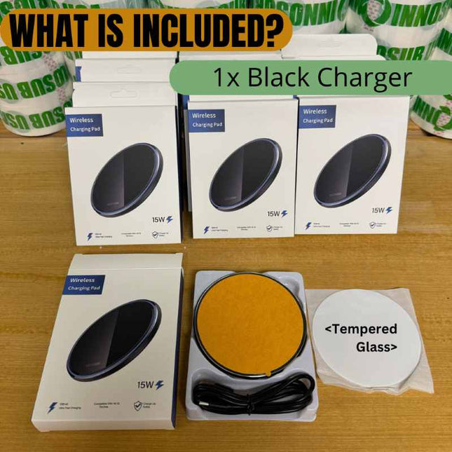 Sublimation Wireless Charging LED Pad Compatible with iPhone & Samsung