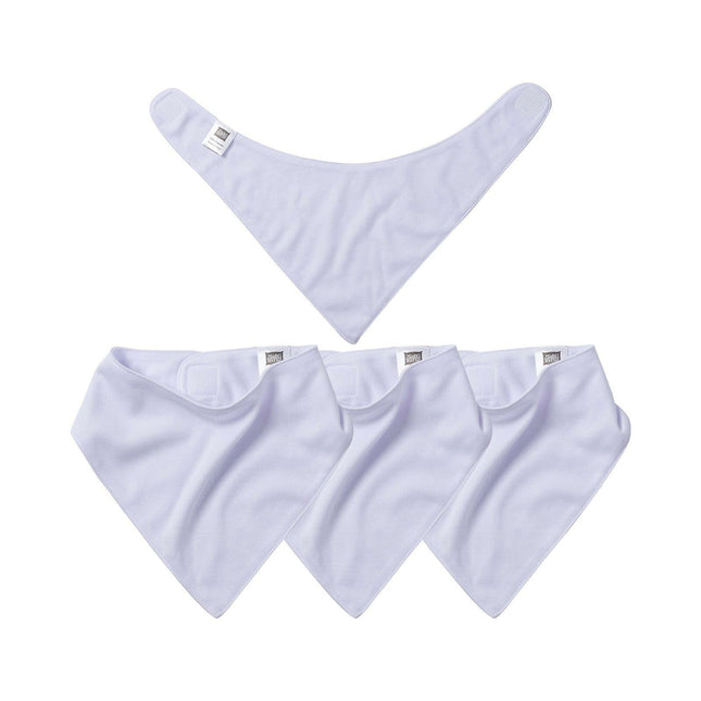 Craft Express 4 Pack Sublimation Baby Bandana Bibs – Soft White Snap Bibs
