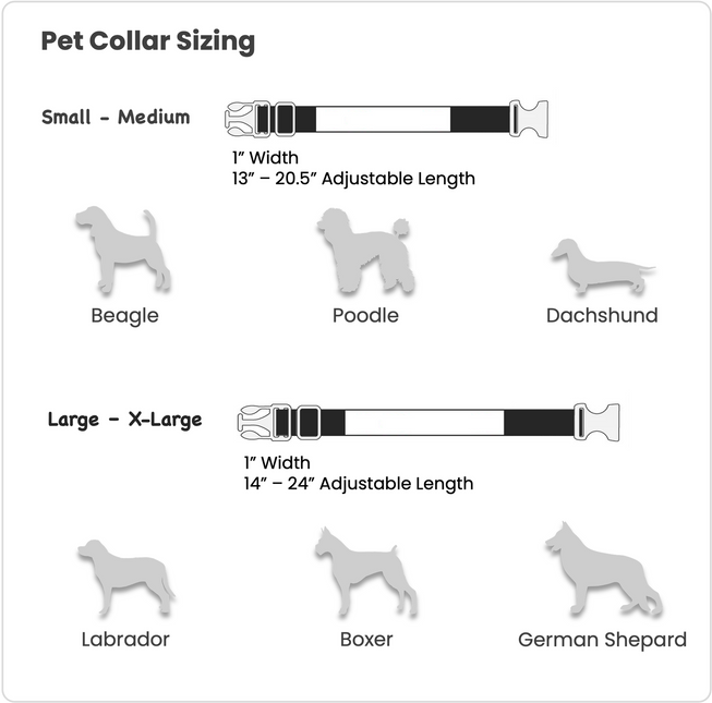 Craft Express 4 Pack Sublimation Pet Collars – Custom-Ready Dog Collars