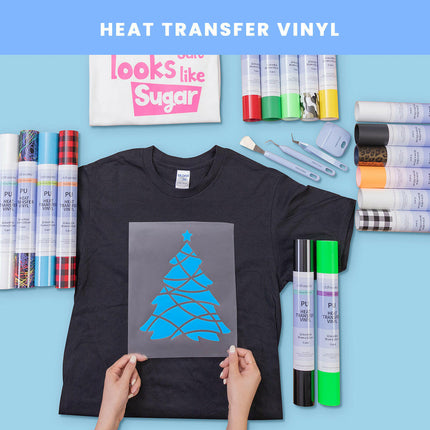 Craft Express 60" Heat Transfer Vinyl Roll – 12" Wide for HTV Crafting