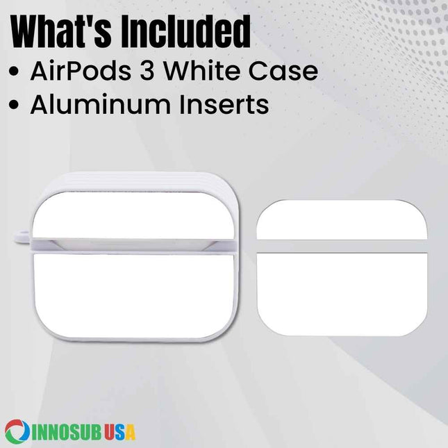 Sublimation Blanks AirPod Case 4|3|2|1| Plastic Case & Rubber Case