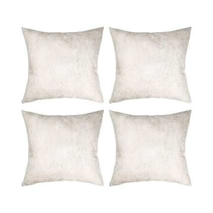 Craft Express 4 Pack White Vegan Leather Sublimation Pillow Covers – 18"x18" with Zipper