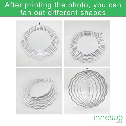 Sublimation Metal Wind Spinner Blanks | Indoor & Outdoor Decoration | 8 & 10 Inch