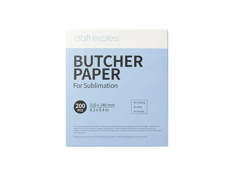 Craft Express Protective Butcher Paper – 200 Pack for Sublimation Heat Pressing