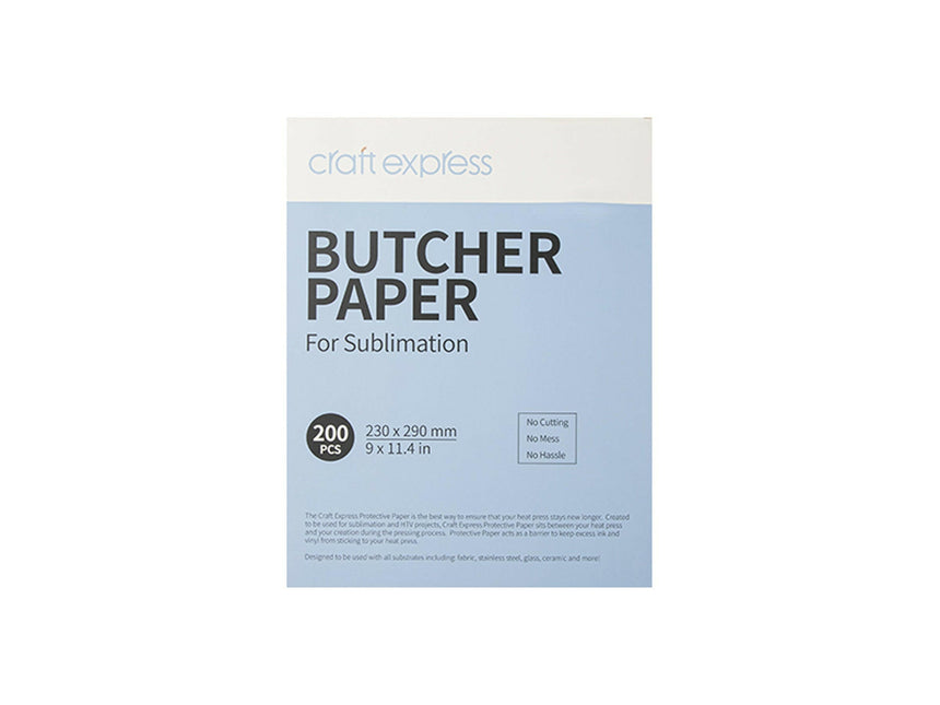 Craft Express Protective Butcher Paper – 200 Pack for Sublimation Heat Pressing