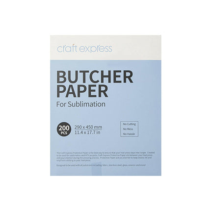 Craft Express Protective Butcher Paper – 200 Pack for Sublimation Heat Pressing