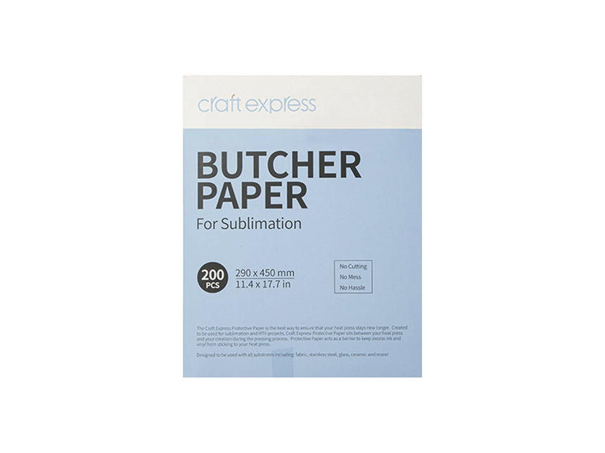 Craft Express Protective Butcher Paper – 200 Pack for Sublimation Heat Pressing