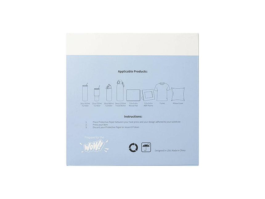 Craft Express Protective Butcher Paper – 200 Pack for Sublimation Heat Pressing