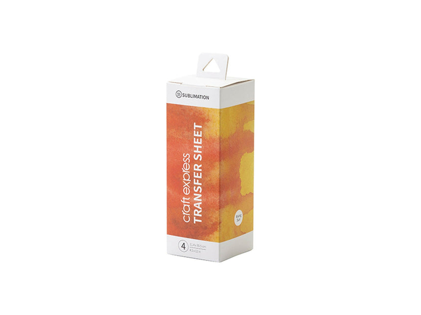 Craft Express 4 Pack 4.5x12 Sublimation Transfer Sheets