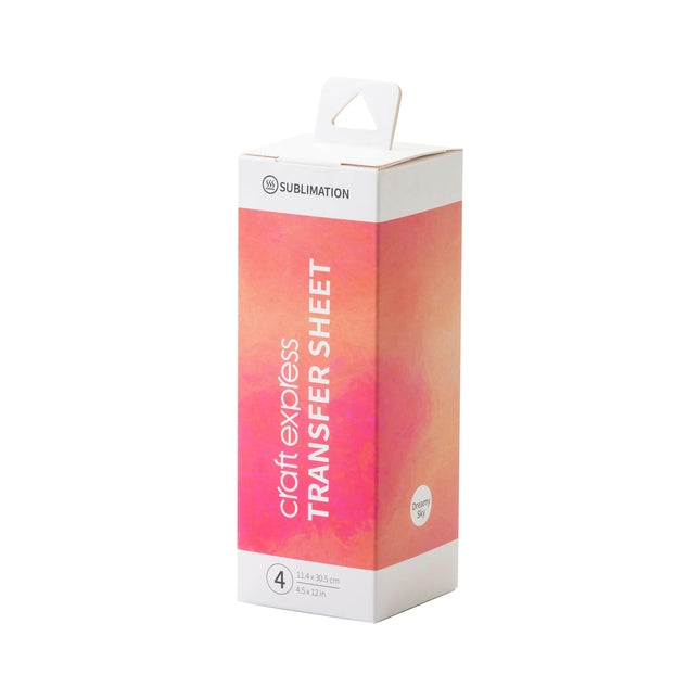 Craft Express 4 Pack 4.5x12 Sublimation Transfer Sheets