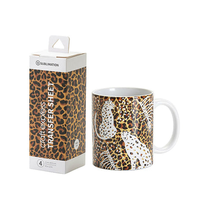 Craft Express 4 Pack 4.5x12 Sublimation Transfer Sheets