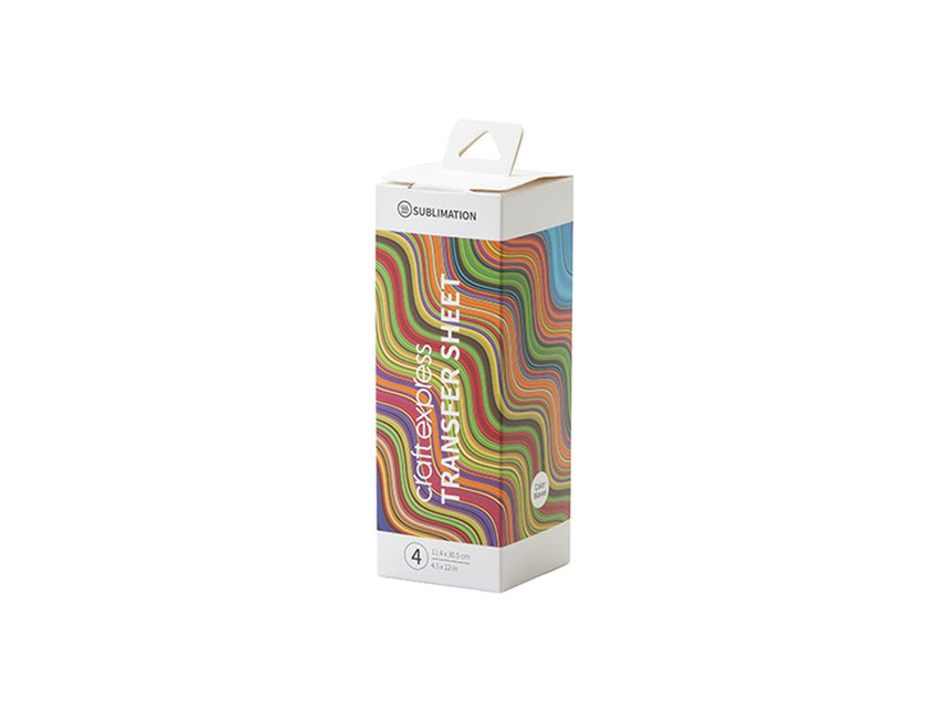 Craft Express 4 Pack 4.5x12 Sublimation Transfer Sheets