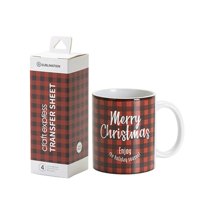 Craft Express 4 Pack 4.5x12 Sublimation Transfer Sheets