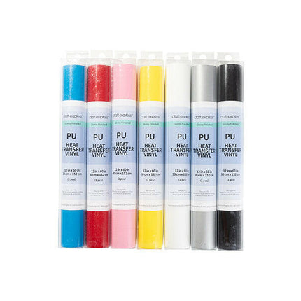 Craft Express 60" Heat Transfer Vinyl Roll – 12" Wide for HTV Crafting
