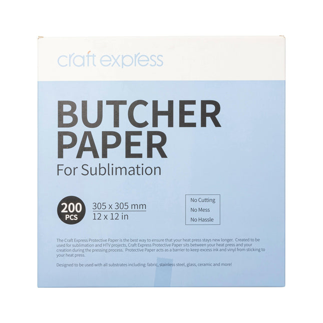 Craft Express Protective Butcher Paper – 200 Pack for Sublimation Heat Pressing