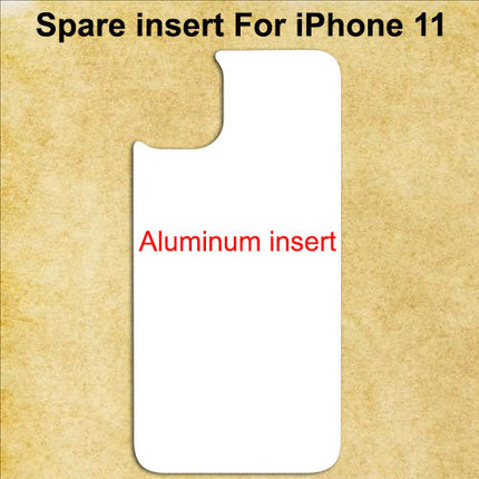 White Spare Aluminum Inserts for Sublimation Cases Compatible with iPhone - All Models