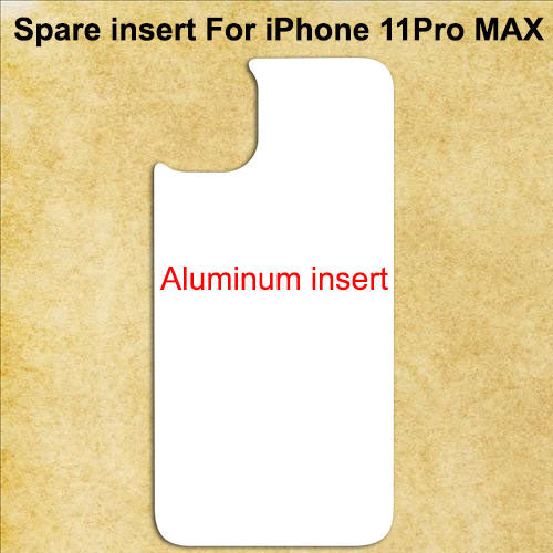 White Spare Aluminum Inserts for Sublimation Cases Compatible with iPhone - All Models
