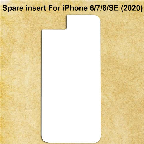 White Spare Aluminum Inserts for Sublimation Cases Compatible with iPhone - All Models