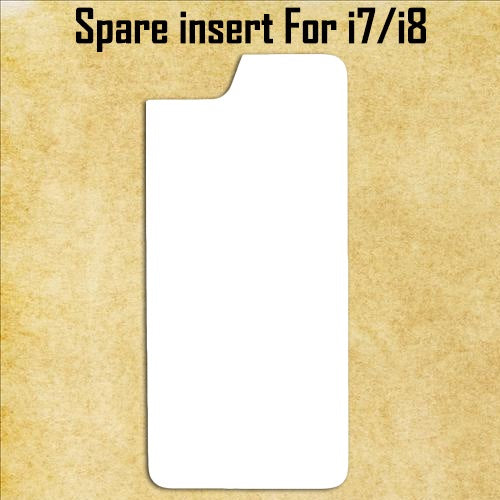 White Spare Aluminum Inserts for Sublimation Cases Compatible with iPhone - All Models