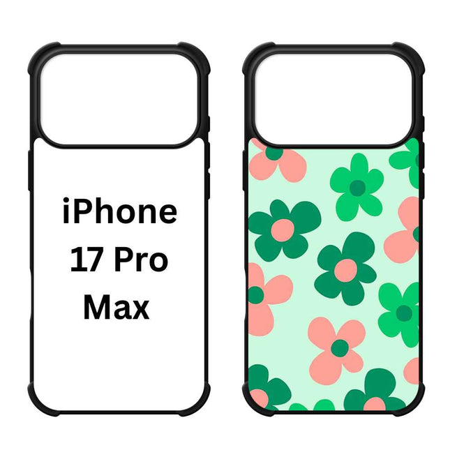Sublimation Blanks 2D Bumper Anti-Shock Case for iPhone 15|16|17 Series - With White Glossy Aluminum Insert