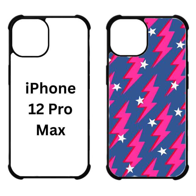 Sublimation Blanks 2D Bumper Anti-Shock Case for iPhone 15|16|17 Series - With White Glossy Aluminum Insert