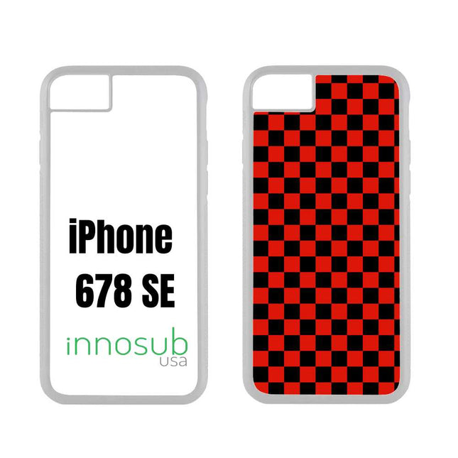 Sublimation Phone Rubber Cases for iPhone 17|16|15|14|13|12|11|Air|Plus|Pro|ProMax - Aluminum Insert