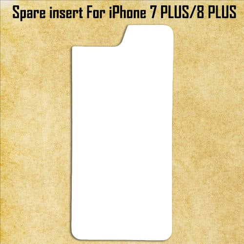 White Spare Aluminum Inserts for Sublimation Cases Compatible with iPhone - All Models