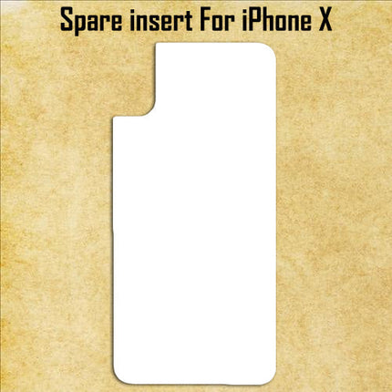 White Spare Aluminum Inserts for Sublimation Cases Compatible with iPhone - All Models