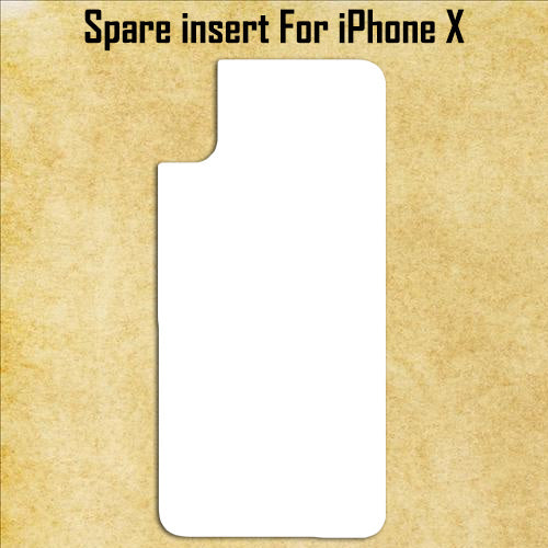 White Spare Aluminum Inserts for Sublimation Cases Compatible with iPhone - All Models