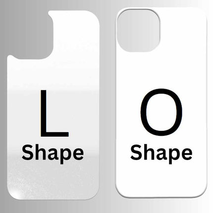 White Spare Aluminum Inserts for Sublimation Cases Compatible with iPhone - All Models