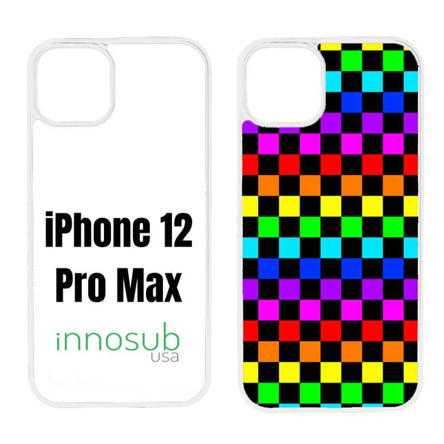 Sublimation Phone Rubber Cases for iPhone 17|16|15|14|13|12|11|Air|Plus|Pro|ProMax - Aluminum Insert
