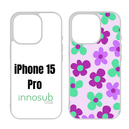 Sublimation Phone Rubber Cases for iPhone 17|16|15|14|13|12|11|Air|Plus|Pro|ProMax - Aluminum Insert