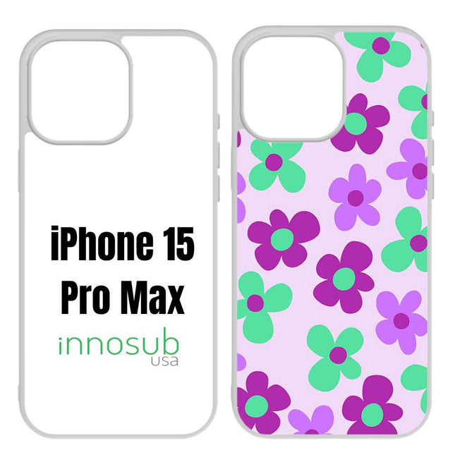 Sublimation Phone Rubber Cases for iPhone 17|16|15|14|13|12|11|Air|Plus|Pro|ProMax - Aluminum Insert