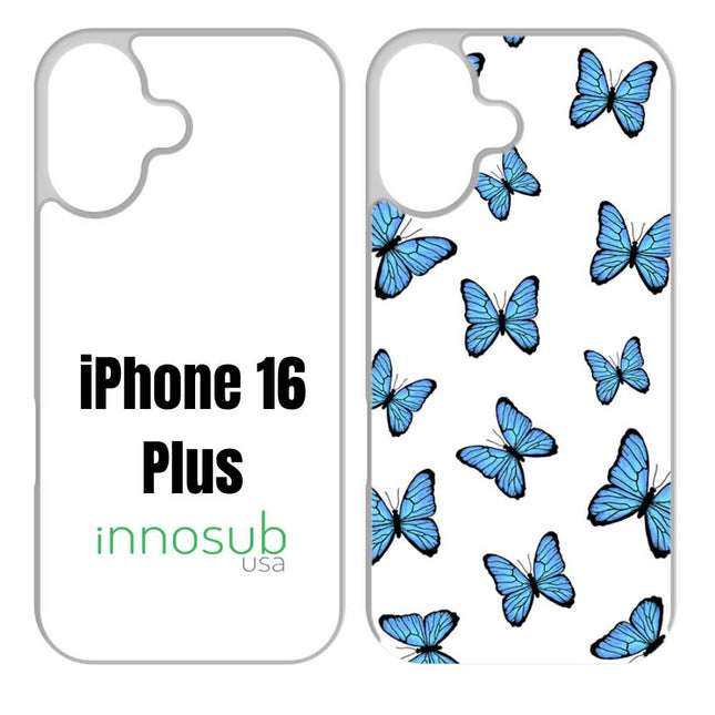 Sublimation Phone Rubber Cases for iPhone 17|16|15|14|13|12|11|Air|Plus|Pro|ProMax - Aluminum Insert