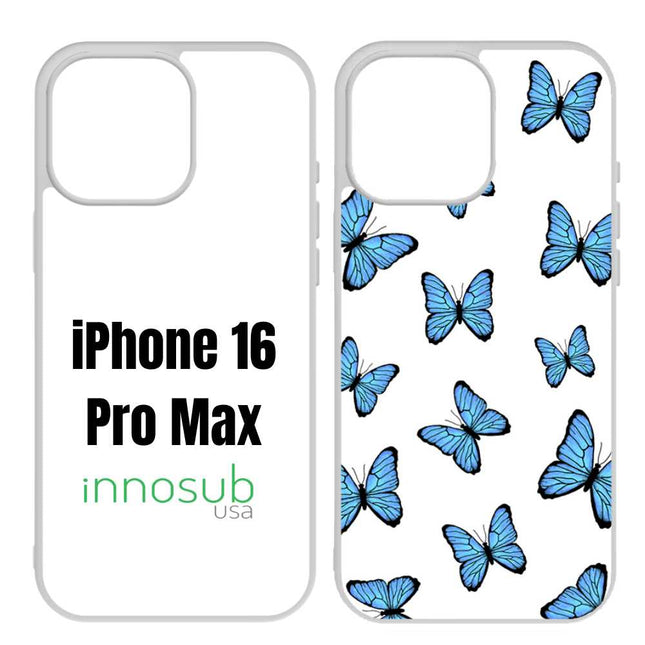 Sublimation Phone Rubber Cases for iPhone 17|16|15|14|13|12|11|Air|Plus|Pro|ProMax - Aluminum Insert