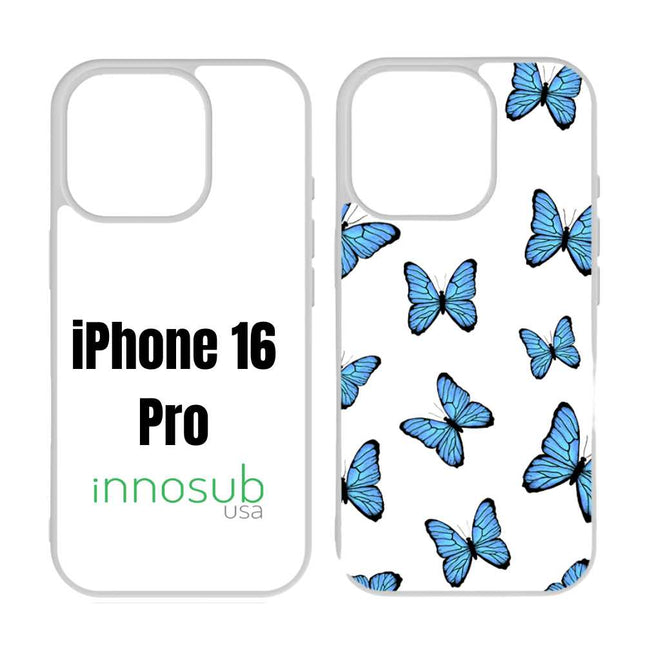 Sublimation Phone Rubber Cases for iPhone 17|16|15|14|13|12|11|Air|Plus|Pro|ProMax - Aluminum Insert