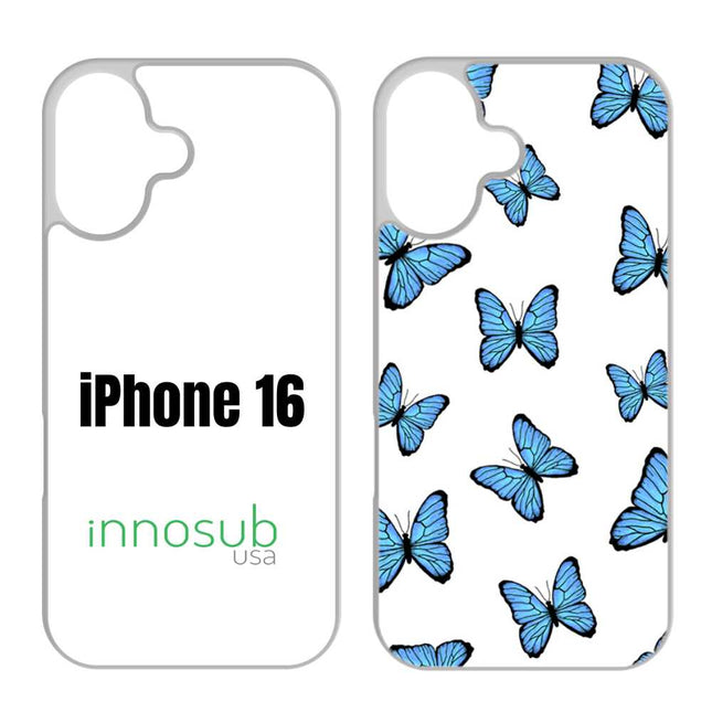 Sublimation Phone Rubber Cases for iPhone 17|16|15|14|13|12|11|Air|Plus|Pro|ProMax - Aluminum Insert