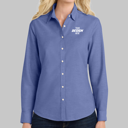 Port Authority Women's Long Sleeve SuperPro Oxford Shirt
