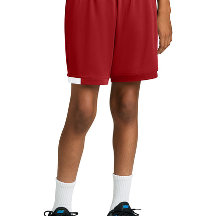 Deep Red/White