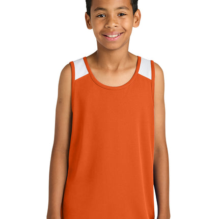 Deep Orange/White