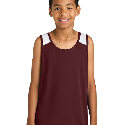 Maroon/White
