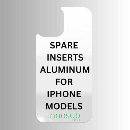 White Spare Aluminum Inserts for Sublimation Cases Compatible with iPhone - All Models